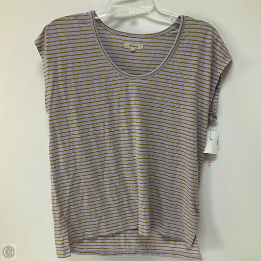 Top Short Sleeve Basic By Madewell In Purple, Size: S