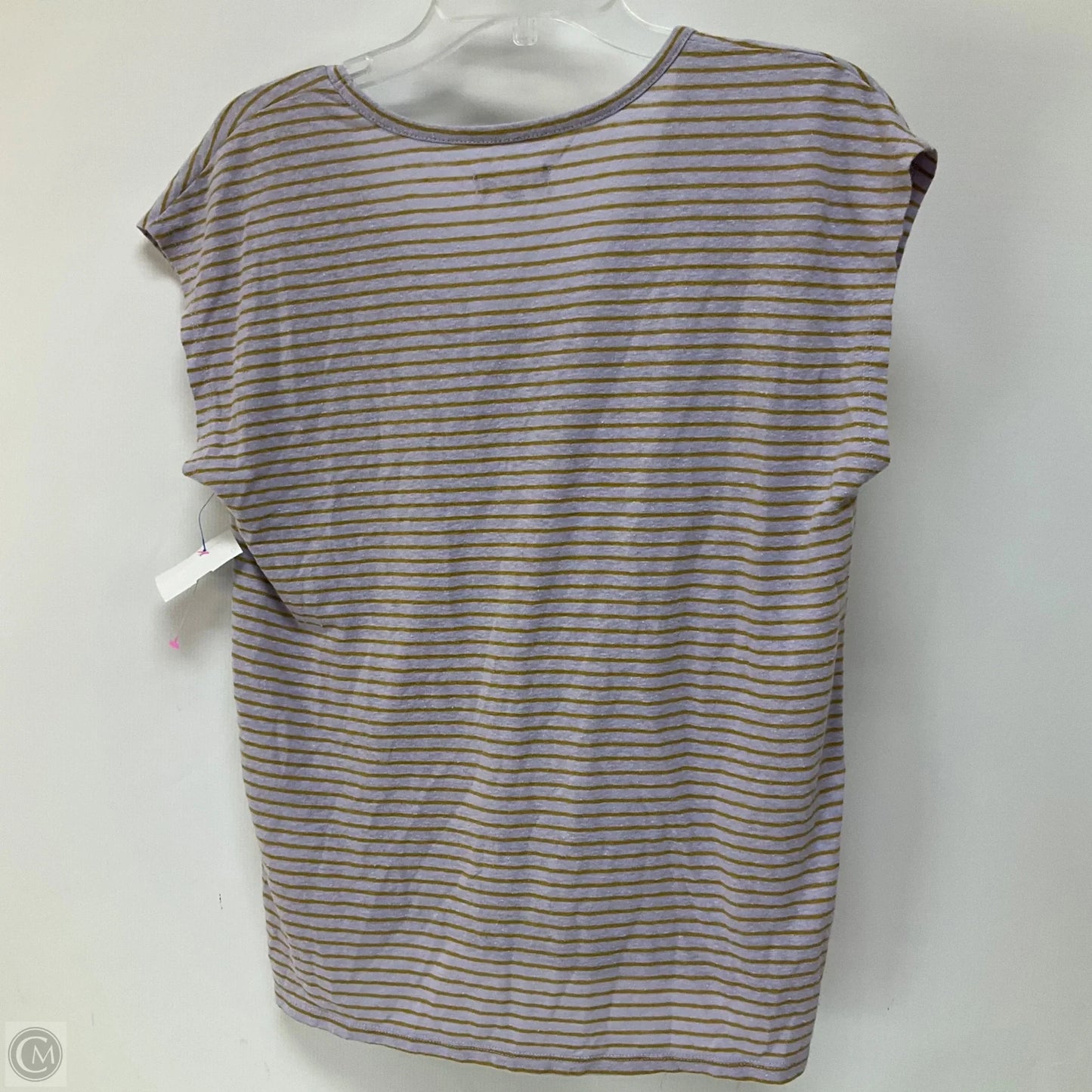 Top Short Sleeve Basic By Madewell In Purple, Size: S