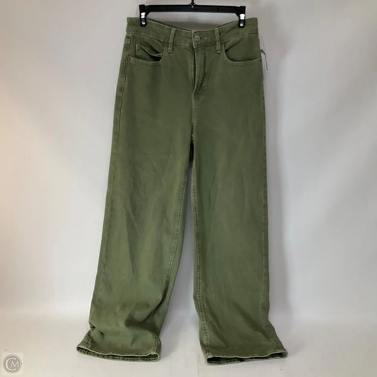 Jeans Wide Leg By Old Navy In Green Denim, Size: 4