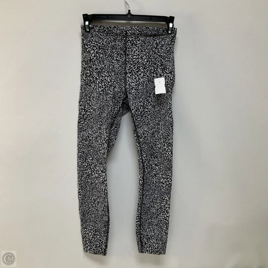 Athletic Leggings By Lululemon In Black & White, Size: 4