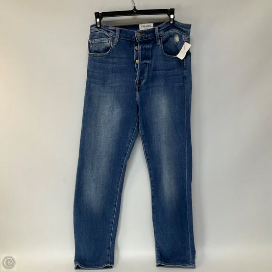 Jeans Skinny By Frame In Blue Denim, Size: 4