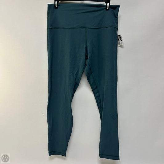 Athletic Leggings By Lululemon In Teal, Size: 12