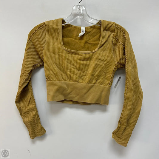 Athletic Top Long Sleeve Crewneck By Aerie In Orange, Size: M