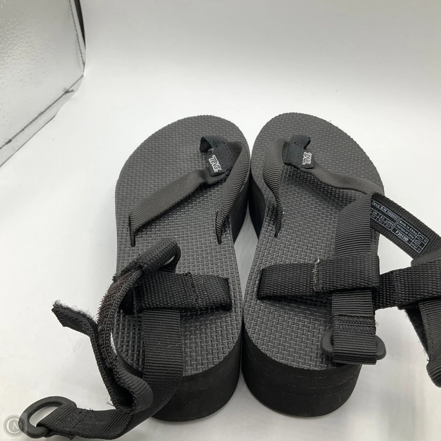Sandals Heels Platform By Teva In Black, Size: 7