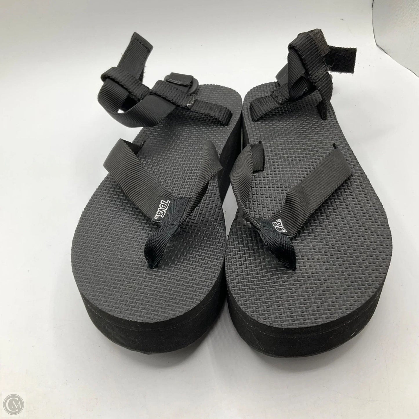 Sandals Heels Platform By Teva In Black, Size: 7