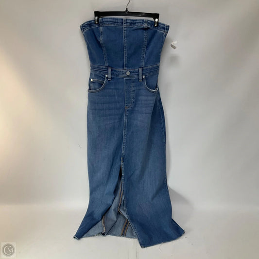 Dress Casual Midi By Pilcro In Blue Denim, Size: S