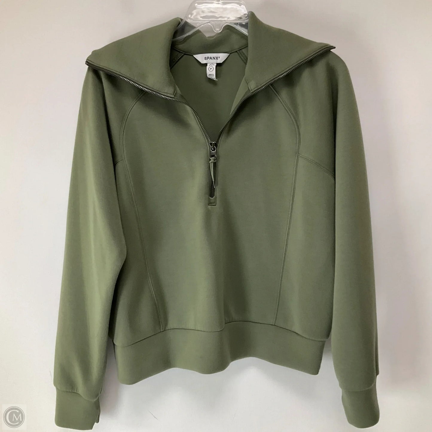 Sweatshirt Collar By Spanx In Green, Size: S