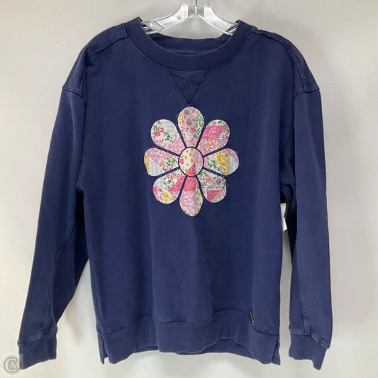 Top Long Sleeve By Simply Southern In Navy, Size: M