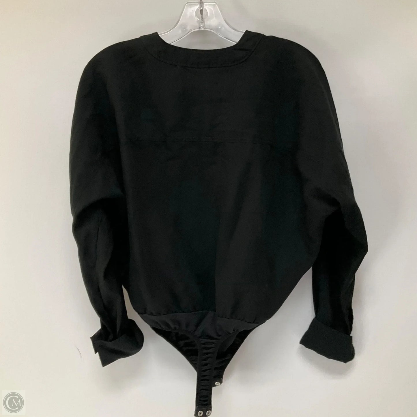 Top Long Sleeve By Good American In Black, Size: L