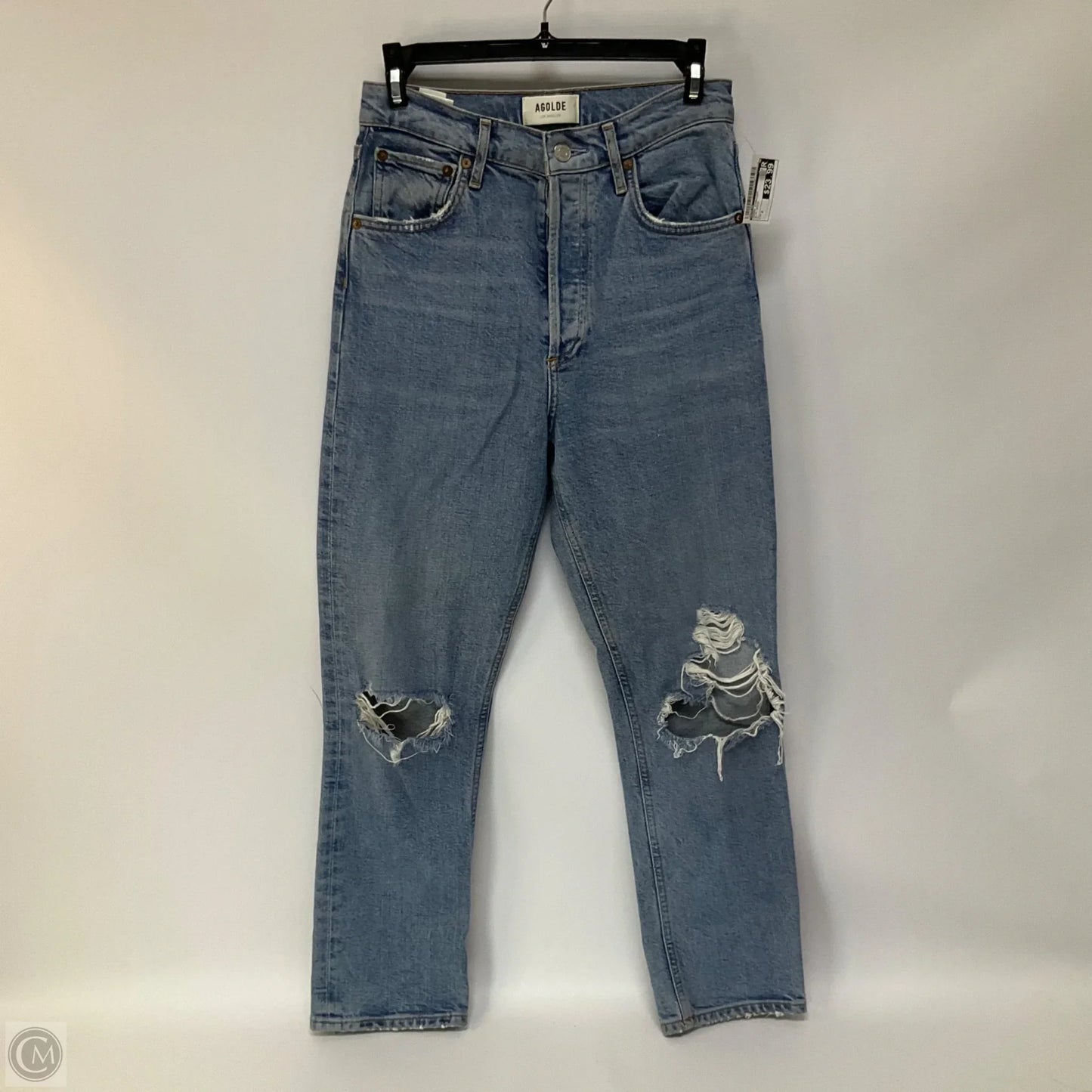 Jeans Straight By Agolde In Blue Denim, Size: 2