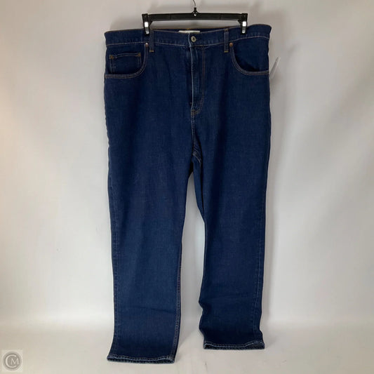 Jeans Straight By Abercrombie And Fitch In Blue Denim, Size: 16