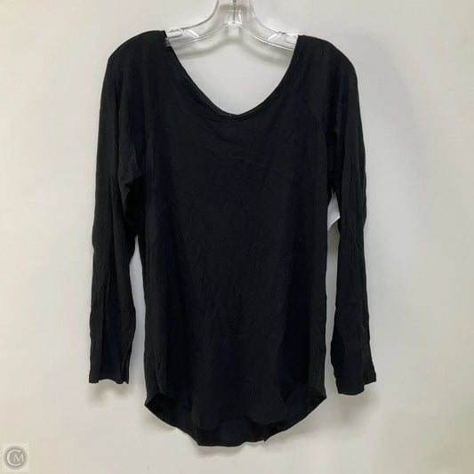 Top Long Sleeve By Lululemon In Black, Size: M