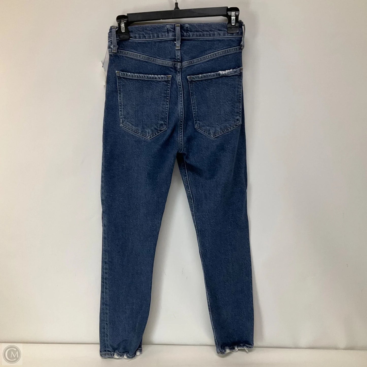 Jeans Straight By Agolde In Blue Denim, Size: 0