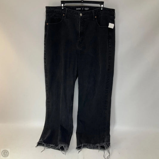 Jeans Wide Leg By Old Navy In Black Denim, Size: 18