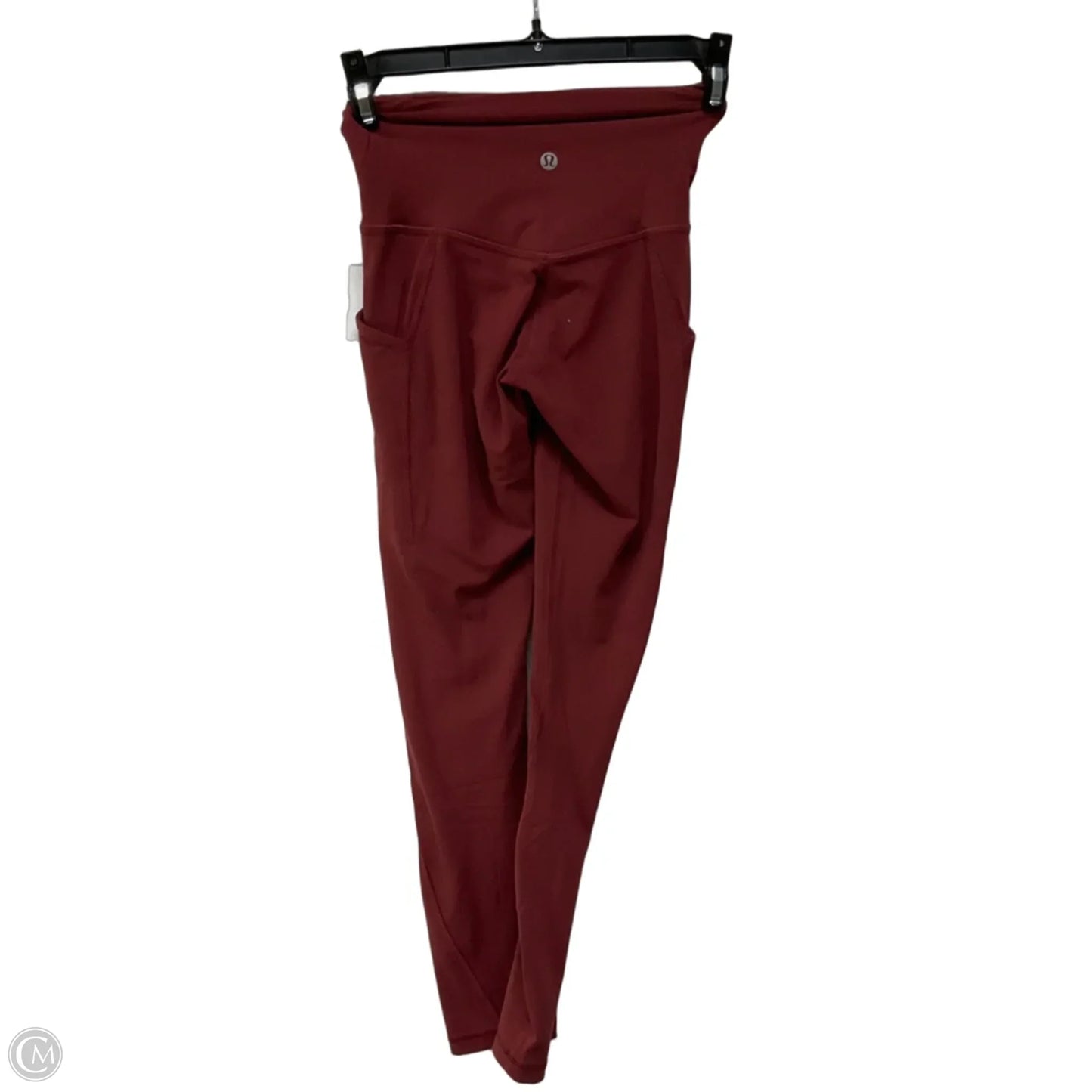 Athletic Leggings By Lululemon In Red, Size: 0