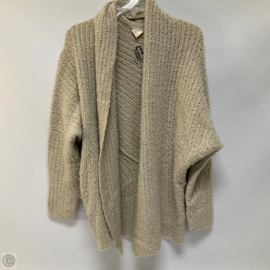 Sweater Cardigan By Anthropologie In Tan, Size: S