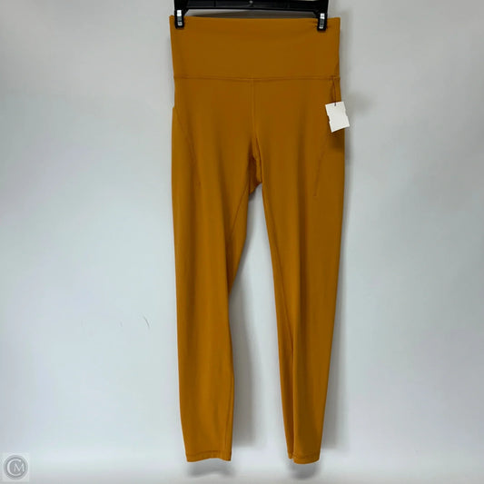 Athletic Leggings By Lululemon In Orange, Size: M