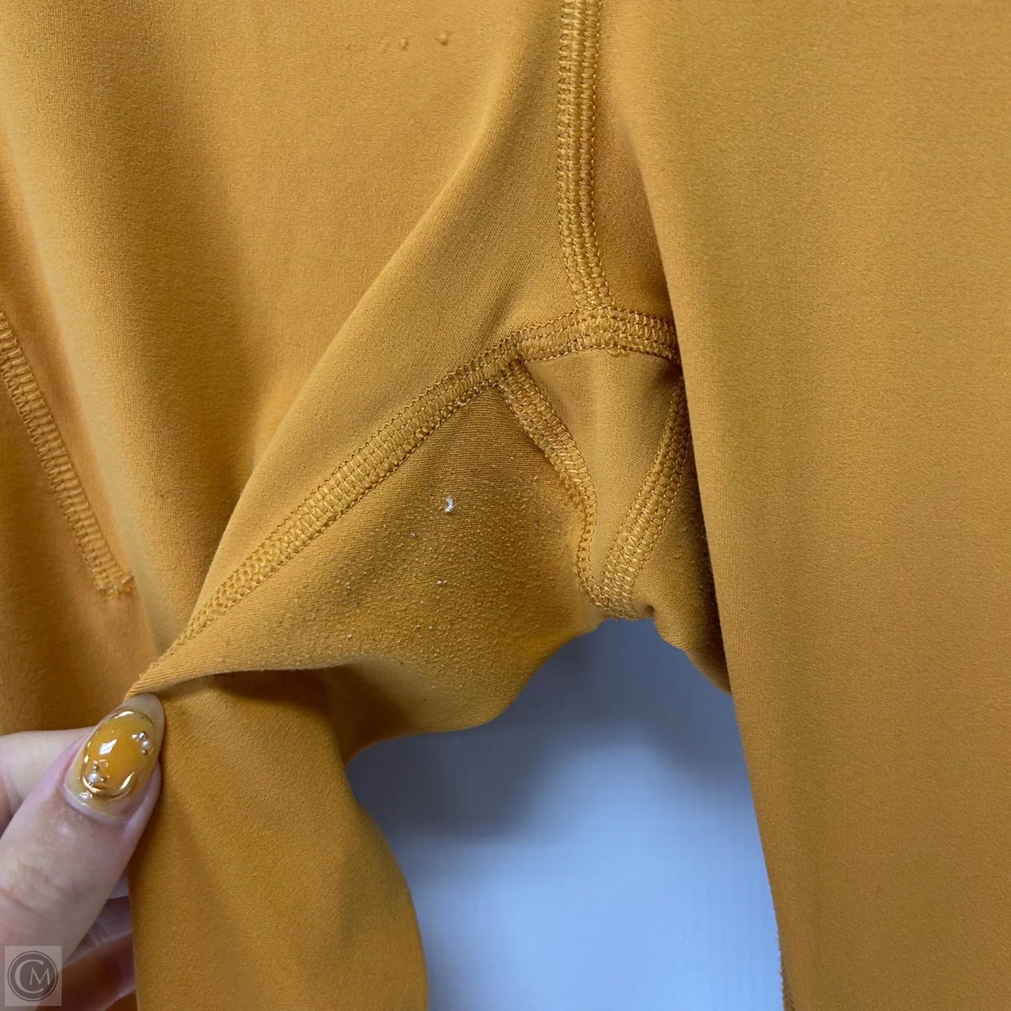 Athletic Leggings By Lululemon In Orange, Size: M