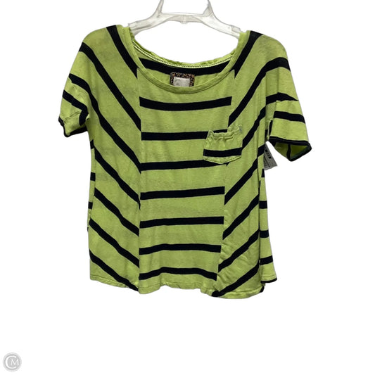 Top Short Sleeve By Anthropologie In Striped Pattern, Size: S