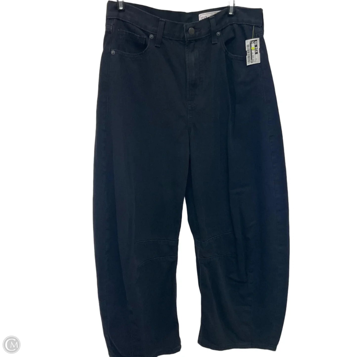 Jeans Wide Leg By Gap In Black Denim, Size: 6