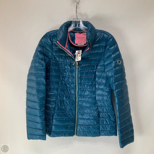 Jacket Puffer & Quilted By Kate Spade In Blue, Size: Xs