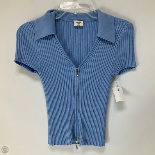 Top Short Sleeve By Abercrombie And Fitch In Blue, Size: Xs