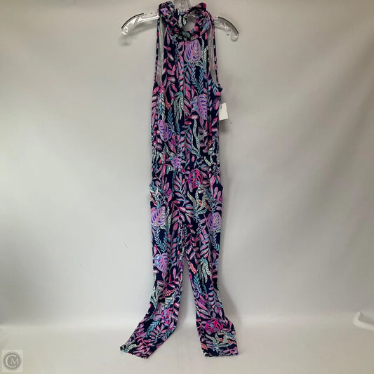 Jumpsuit Designer By Lilly Pulitzer In Blue & Pink, Size: Xxs