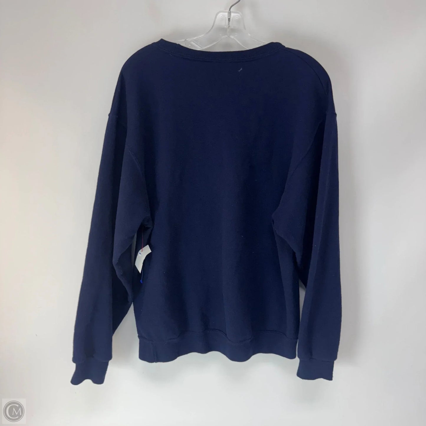 Sweatshirt Crewneck By Jerzees In Blue, Size: L