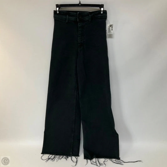 Pants Wide Leg By Zara In Black Denim, Size: 2