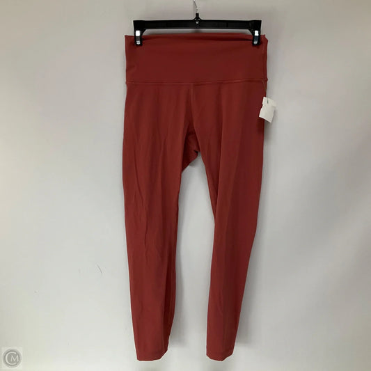 Athletic Leggings By Lululemon In Red, Size: S