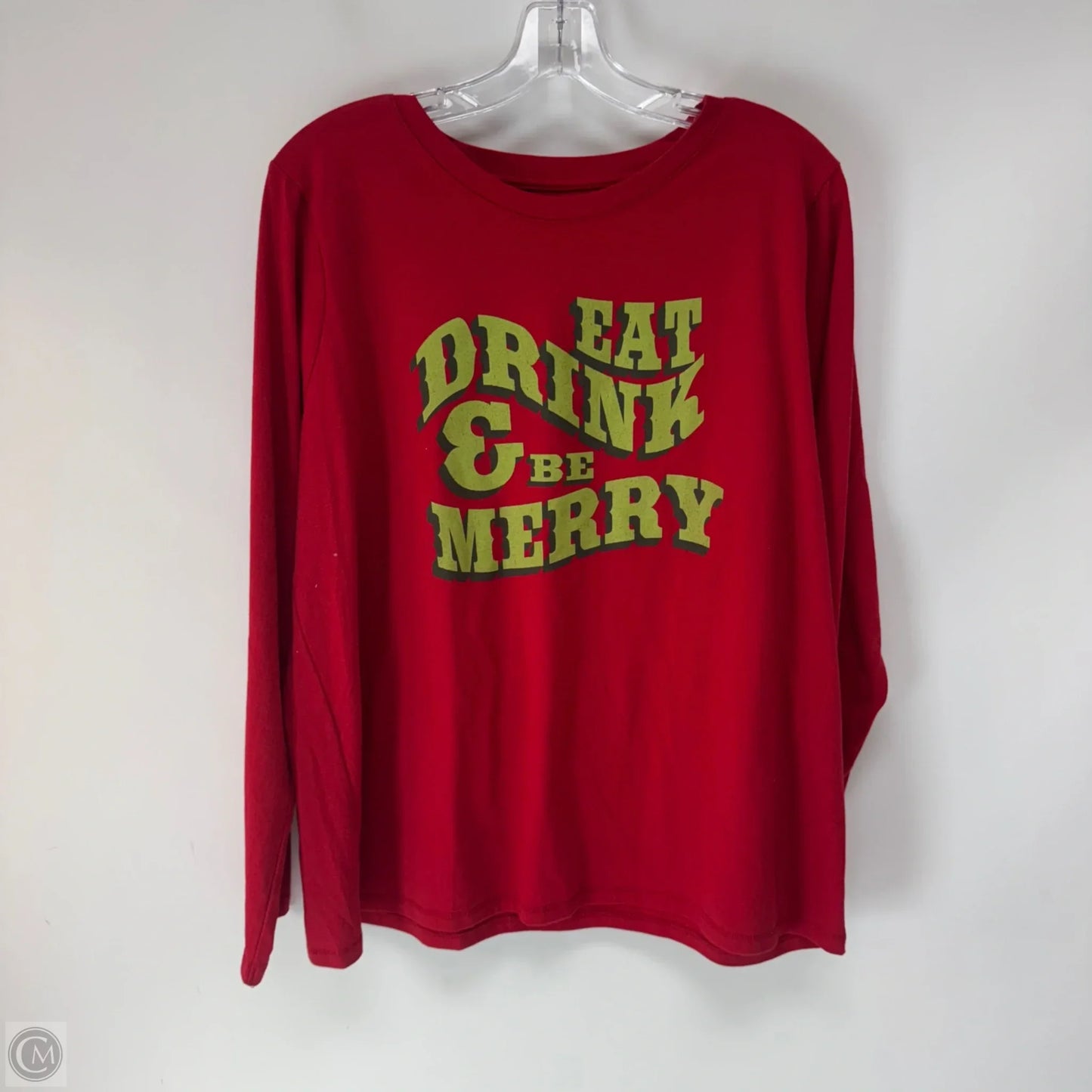 Top Long Sleeve By Sonoma In Red, Size: Xl