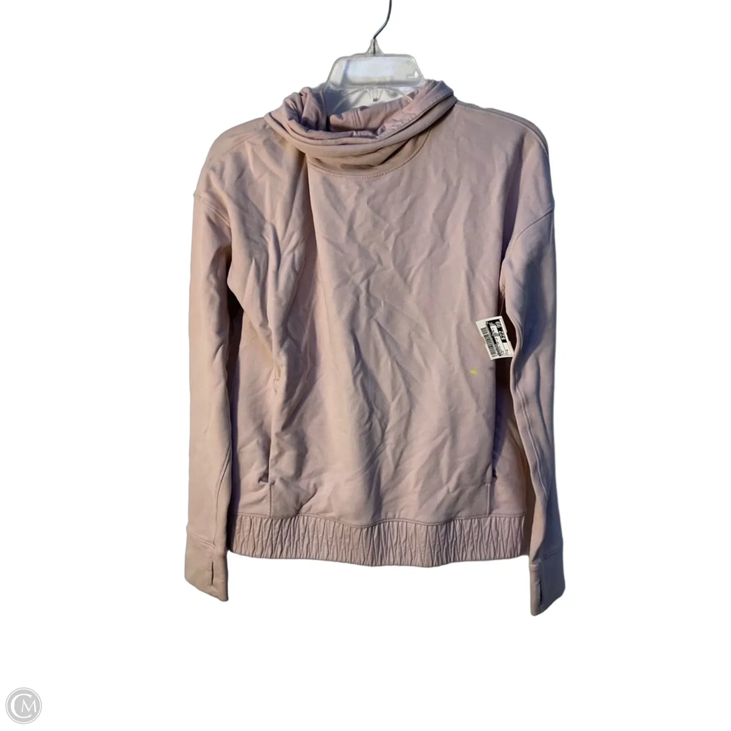 Athletic Top Long Sleeve Collar By Lululemon In Pink, Size: 6