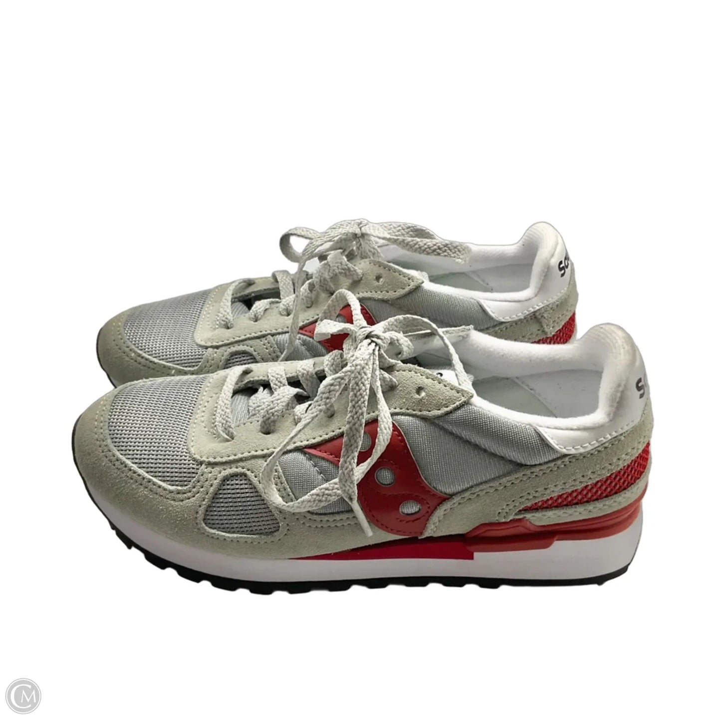 Shoes Sneakers By Saucony In Grey & Red, Size: 7