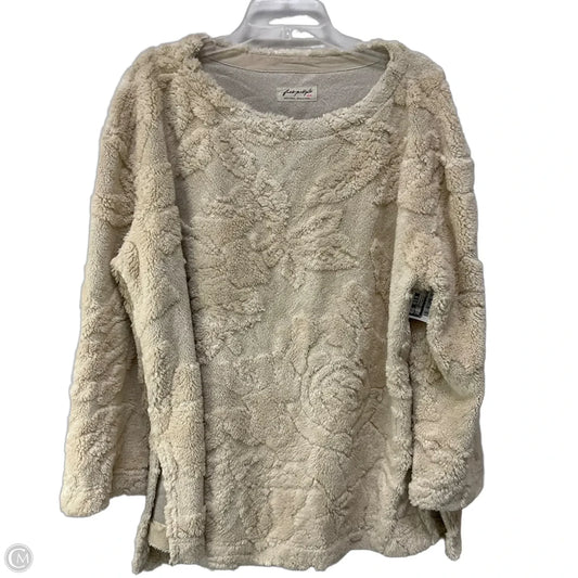 Sweatshirt Crewneck By Free People In Cream, Size: M
