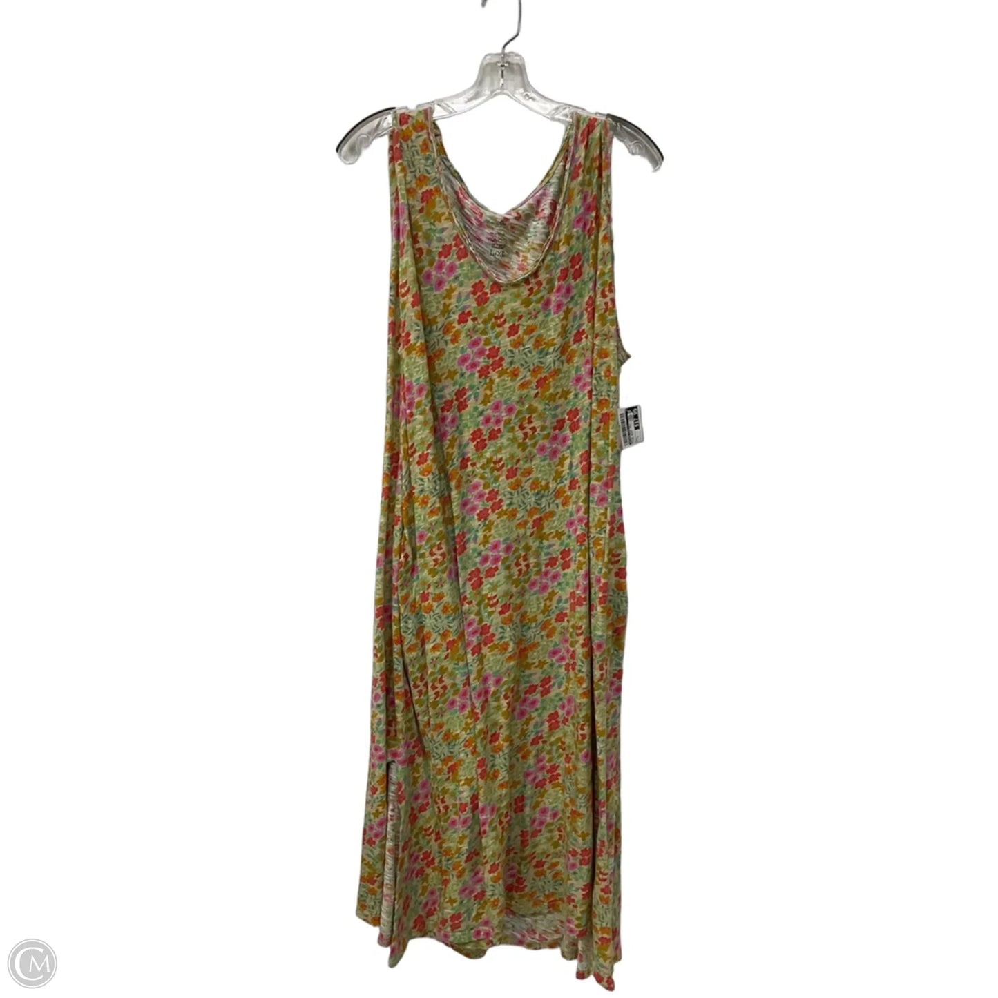 Dress Casual Midi By Natural Life In Floral Print, Size: L