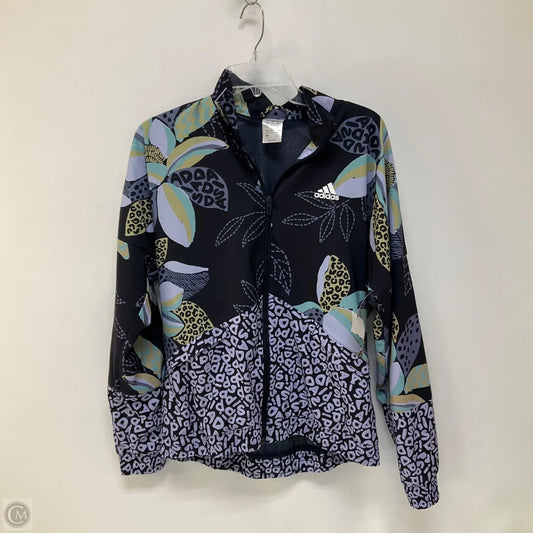 Athletic Jacket By Adidas In Floral Print, Size: M