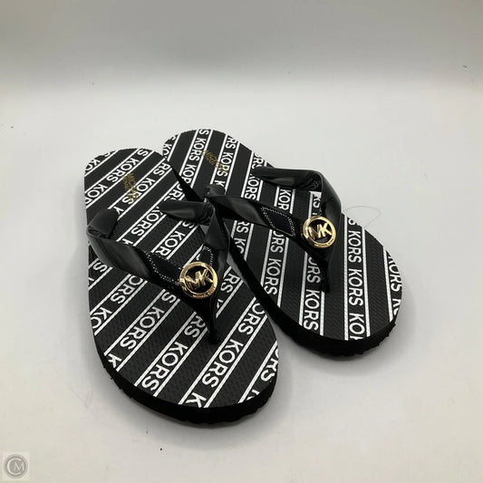 Sandals Flip Flops By Michael By Michael Kors In Black, Size: 6