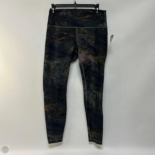 Athletic Leggings By Lululemon In Tie Dye Print, Size: 8