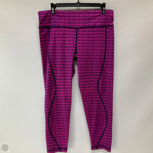 Athletic Leggings By Vineyard Vines In Pink, Size: L