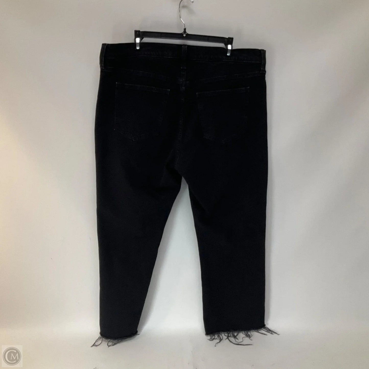 Jeans Boot Cut By Gap In Black Denim, Size: 18