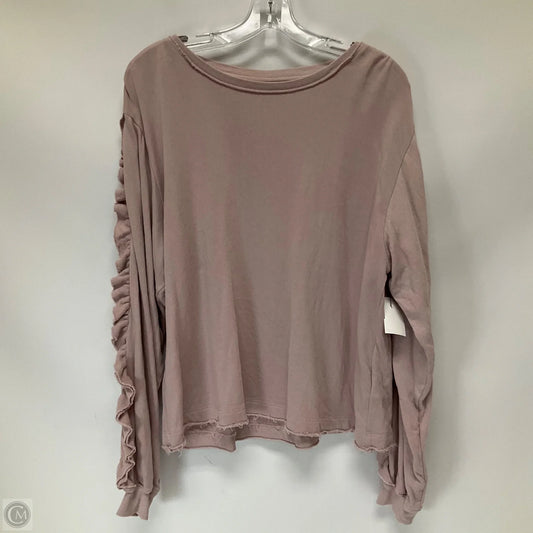 Top Long Sleeve By Grey State In Purple, Size: M