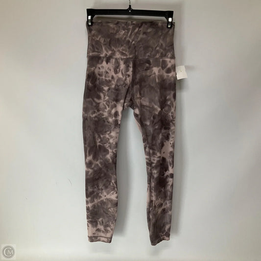 Athletic Leggings By Lululemon In Tie Dye Print, Size: 4