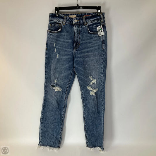 Jeans Straight By Pilcro In Blue Denim, Size: 4