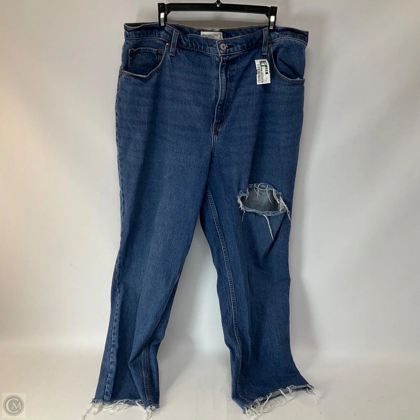 Jeans Straight By Abercrombie And Fitch In Blue, Size: 18