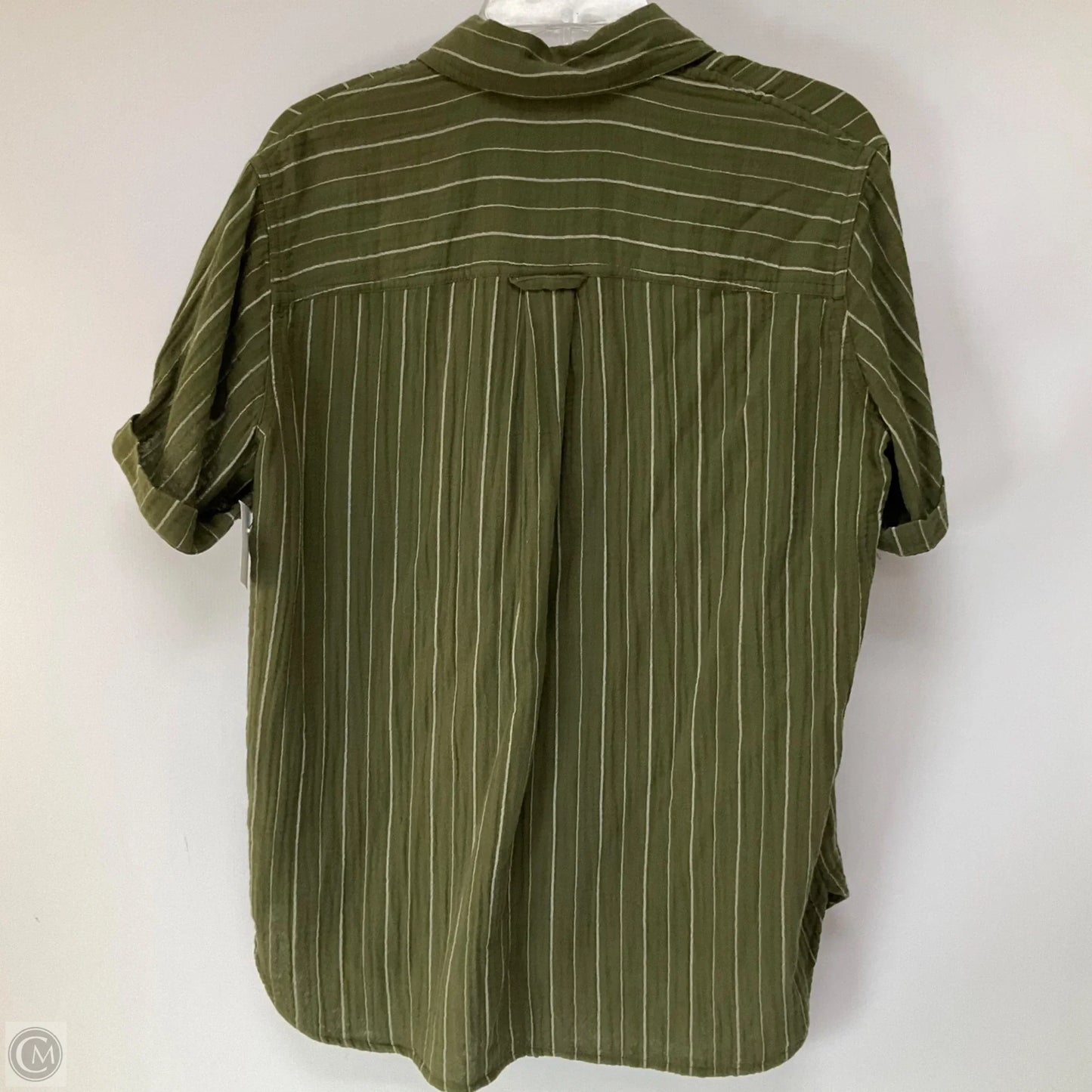Top Short Sleeve By Madewell In Striped Pattern, Size: Xs