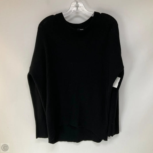 Top Long Sleeve By Theory In Black, Size: M