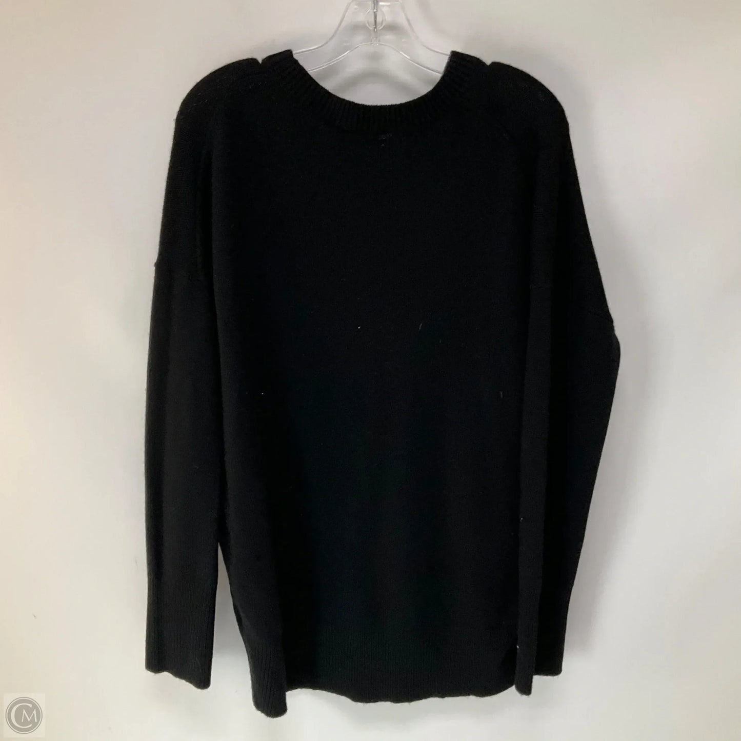 Top Long Sleeve By Theory In Black, Size: M