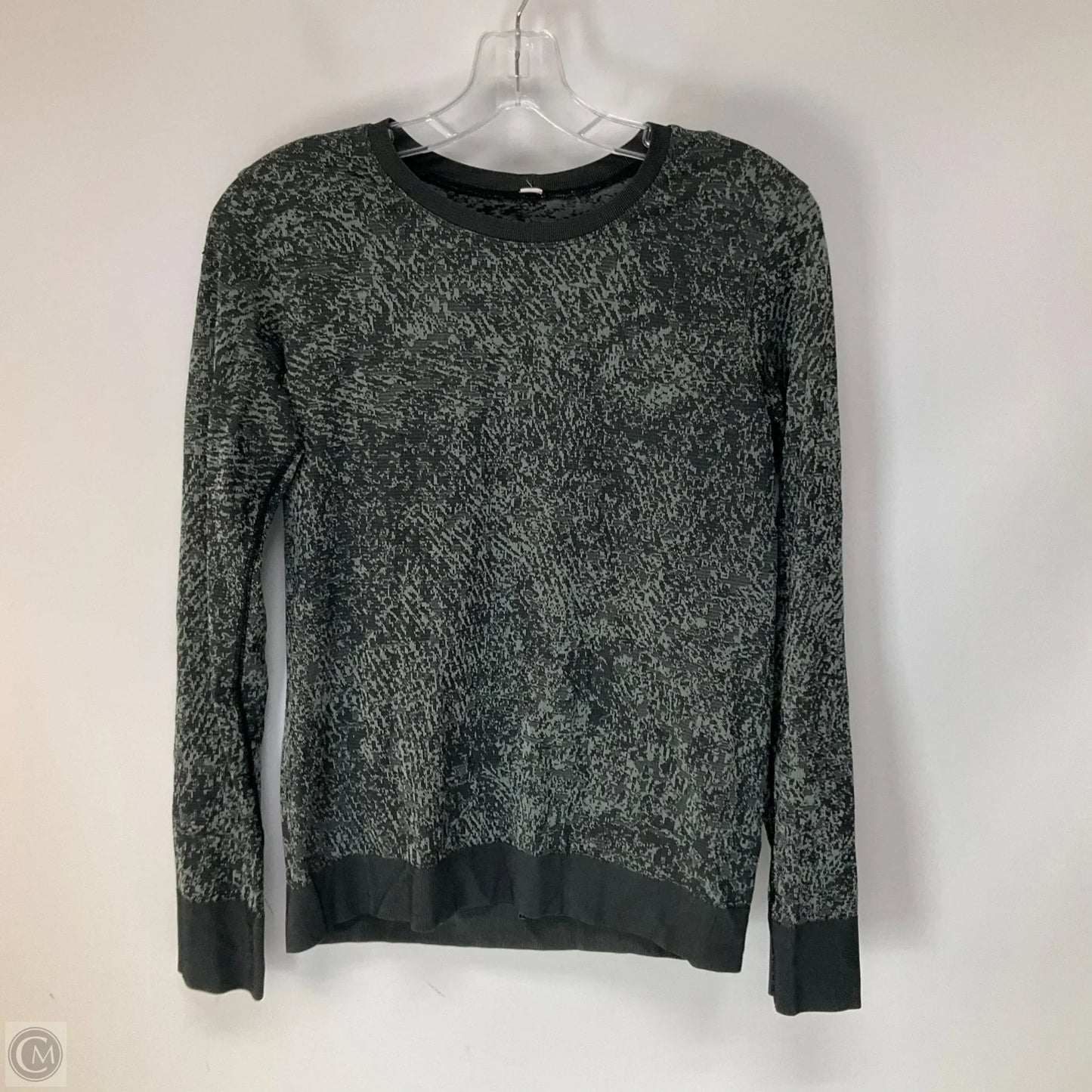 Athletic Top Long Sleeve Crewneck By Lululemon In Black, Size: 8