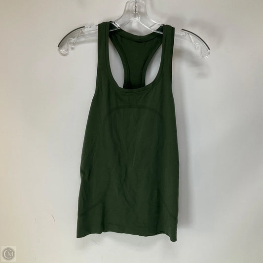 Athletic Tank Top By Lululemon In Green, Size: 4