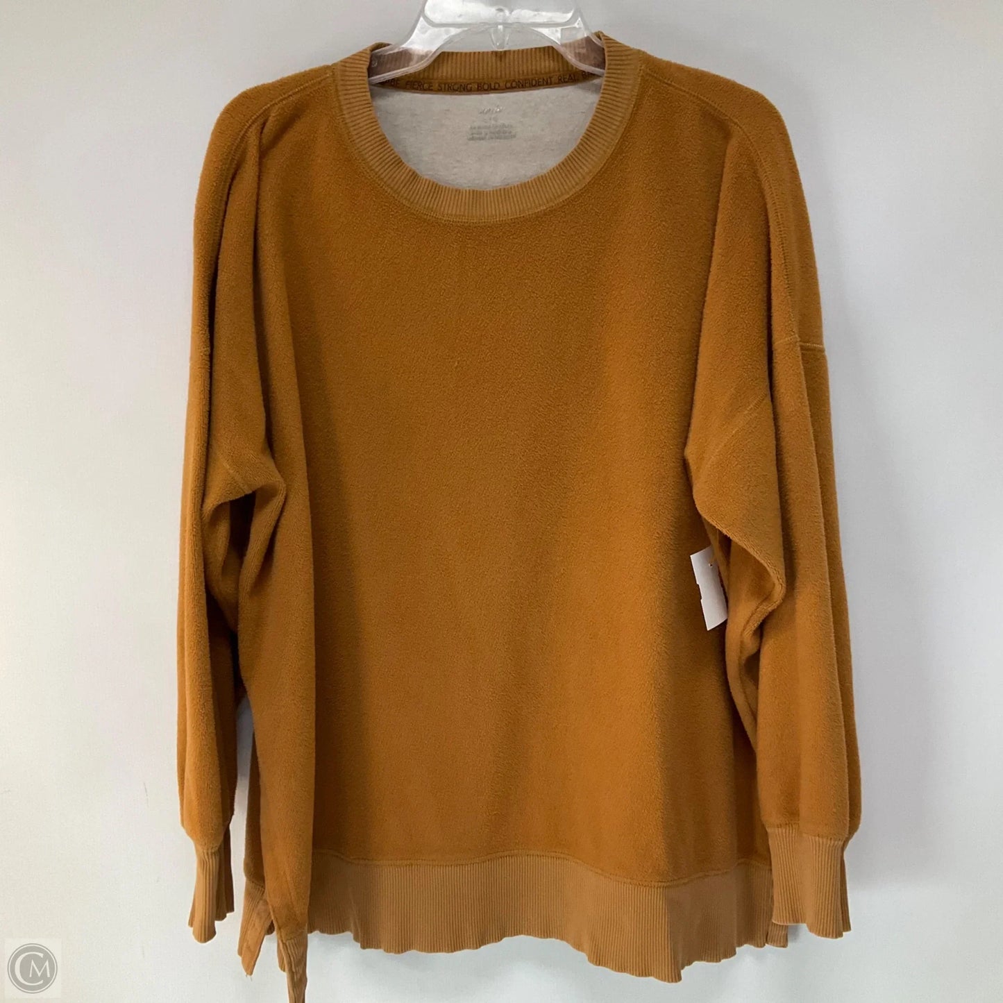 Top Long Sleeve By Aerie In Tan, Size: L